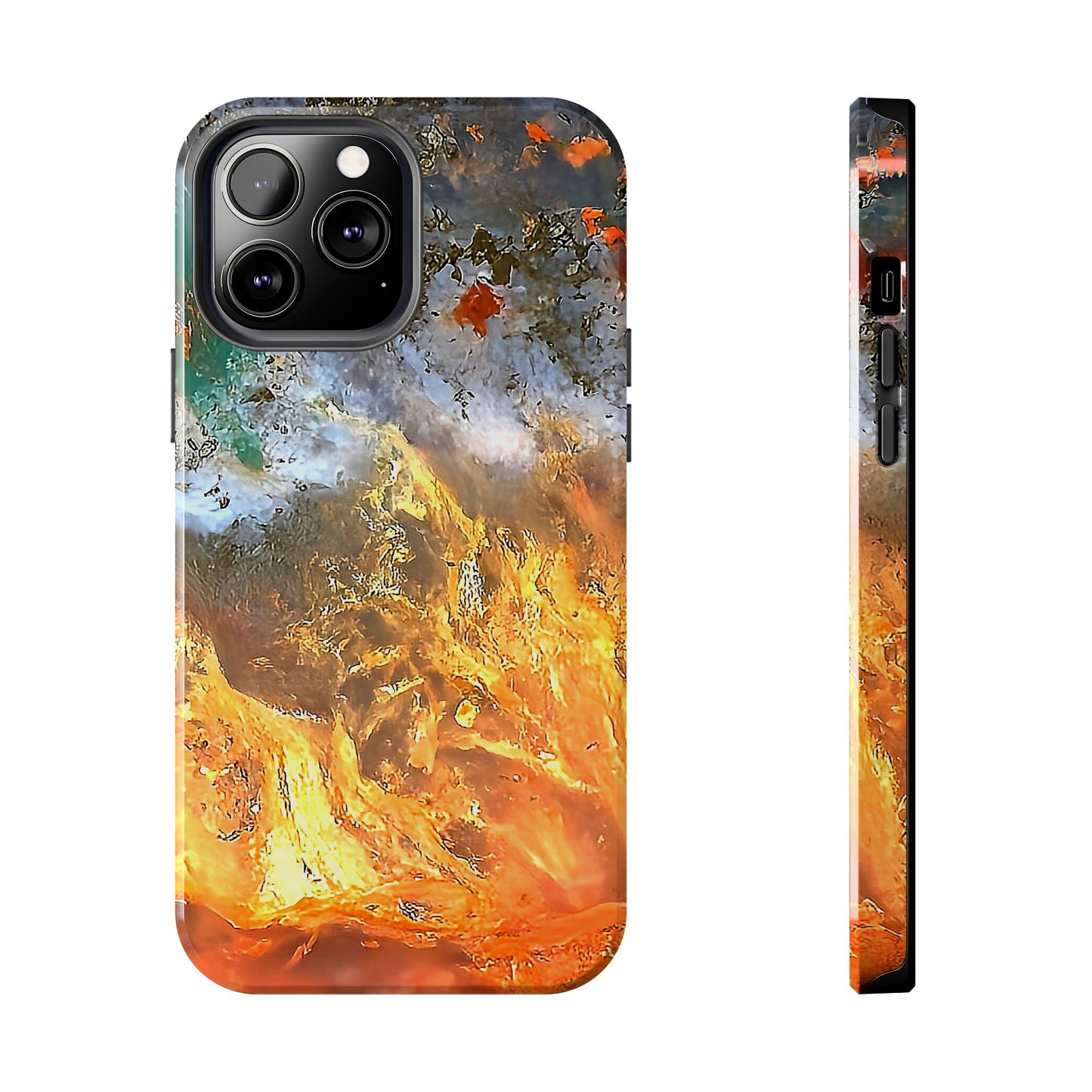 Flame Agate iPhone 13 Tough Phone Case