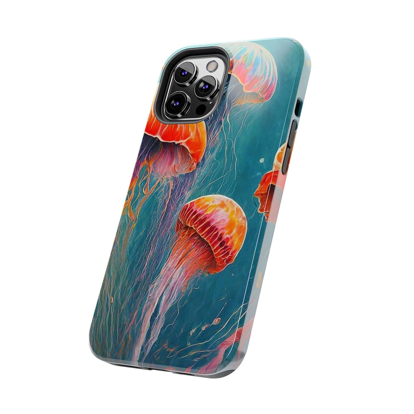 Multi Jellyfish iPhone 12 Tough Phone Case