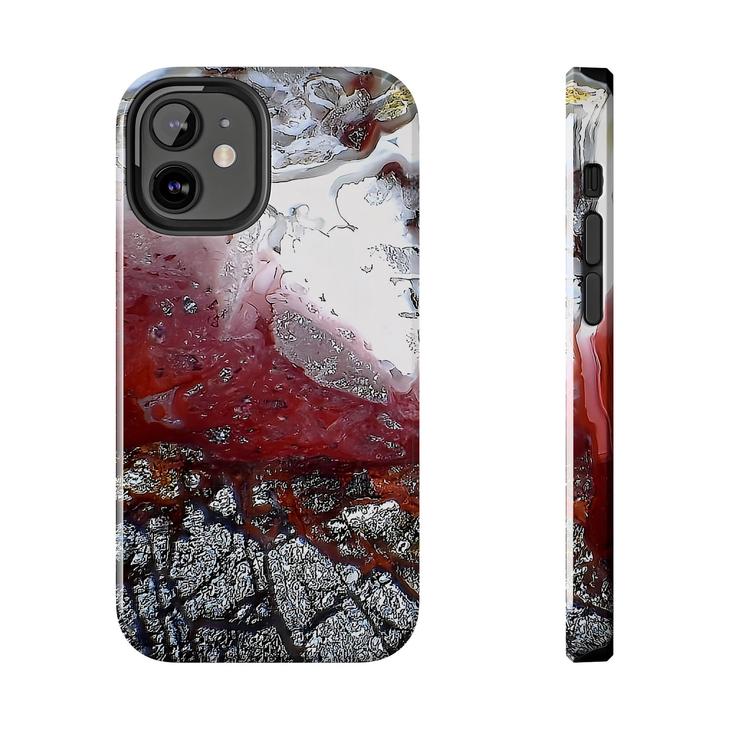 Laguna Lace Agate iPhone 12 Tough Phone Case