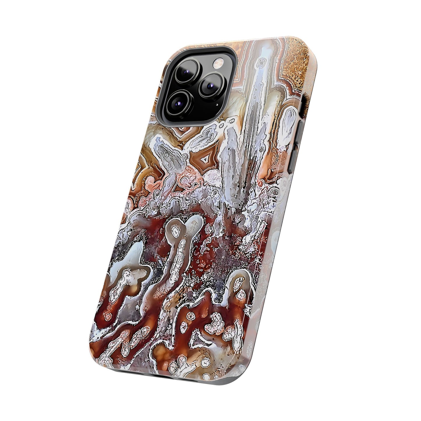 Lacey Agate iPhone 13 Tough Phone Case