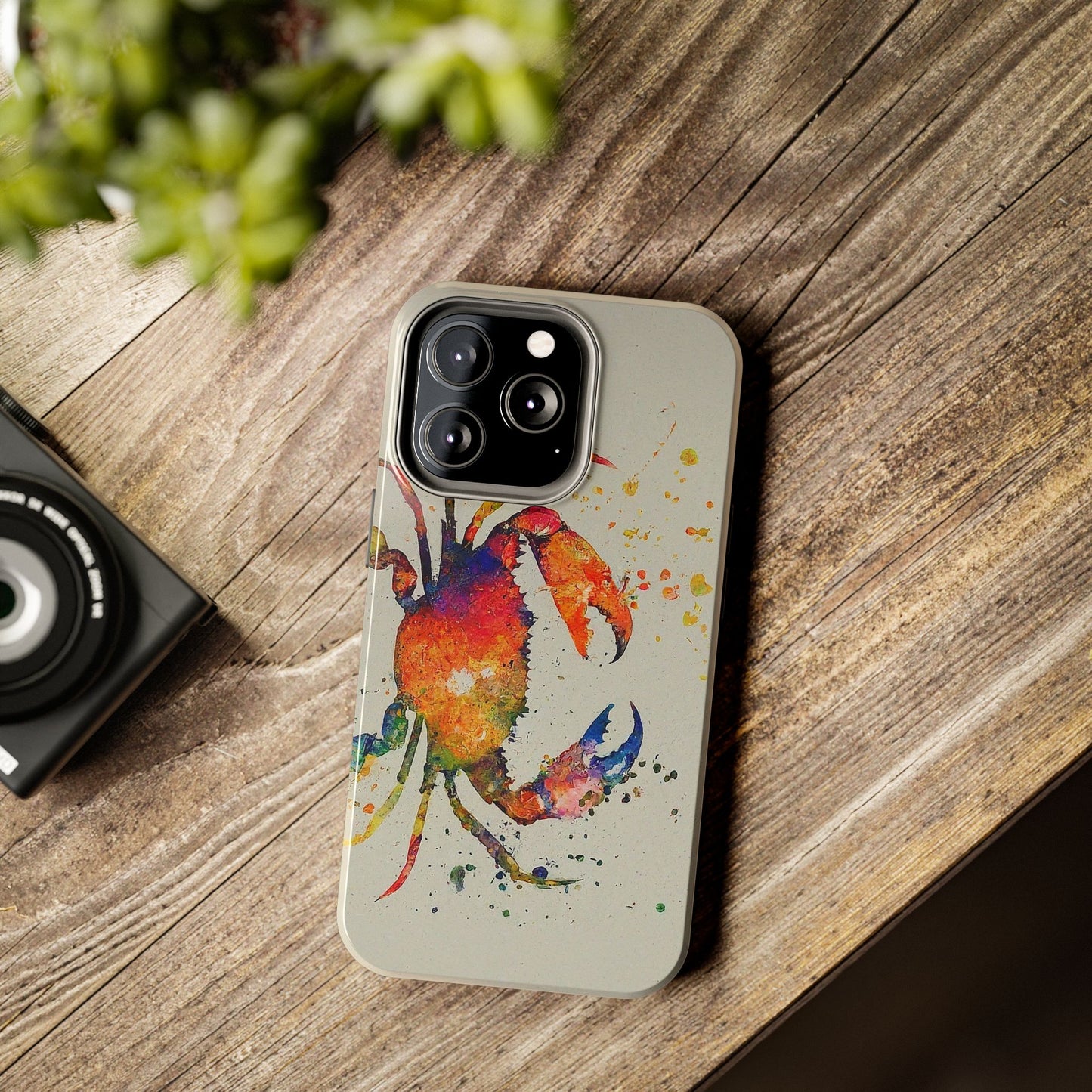 Water Color Crab iPhone 13 Tough Phone Case