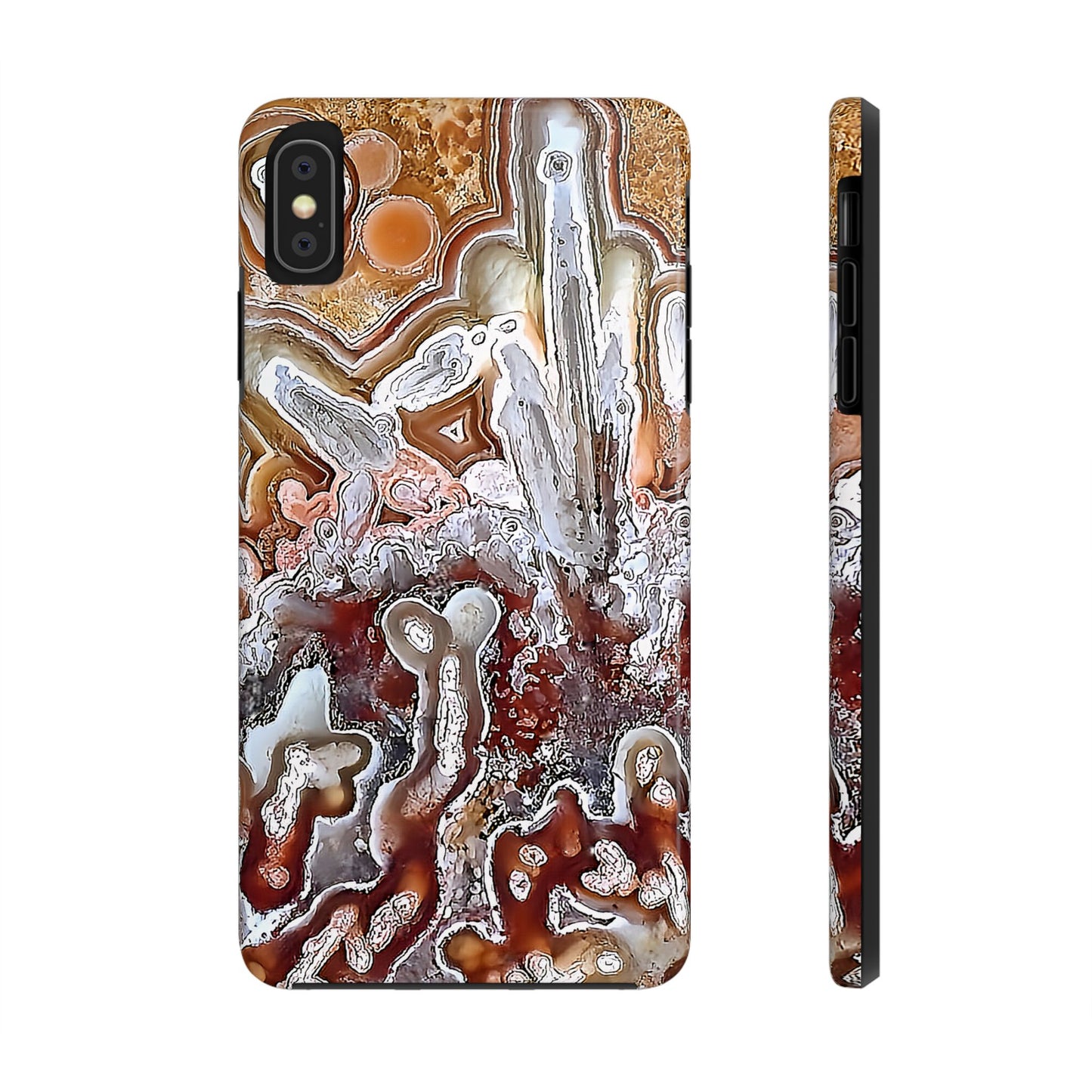 Lacey Agate iPhone X Tough Phone Case