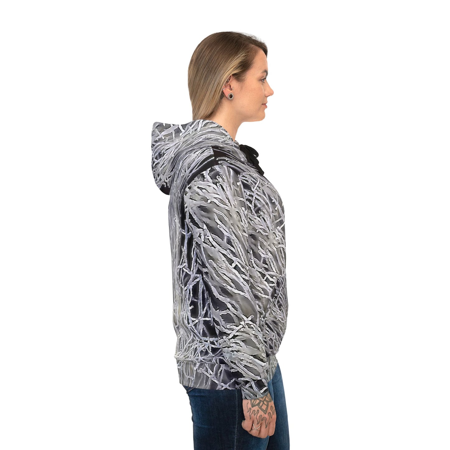 Vibrant rock art hoodies – Unique unisex custom hooded sweatshirt with a colorful timor agate tie dye like patterns for men and women