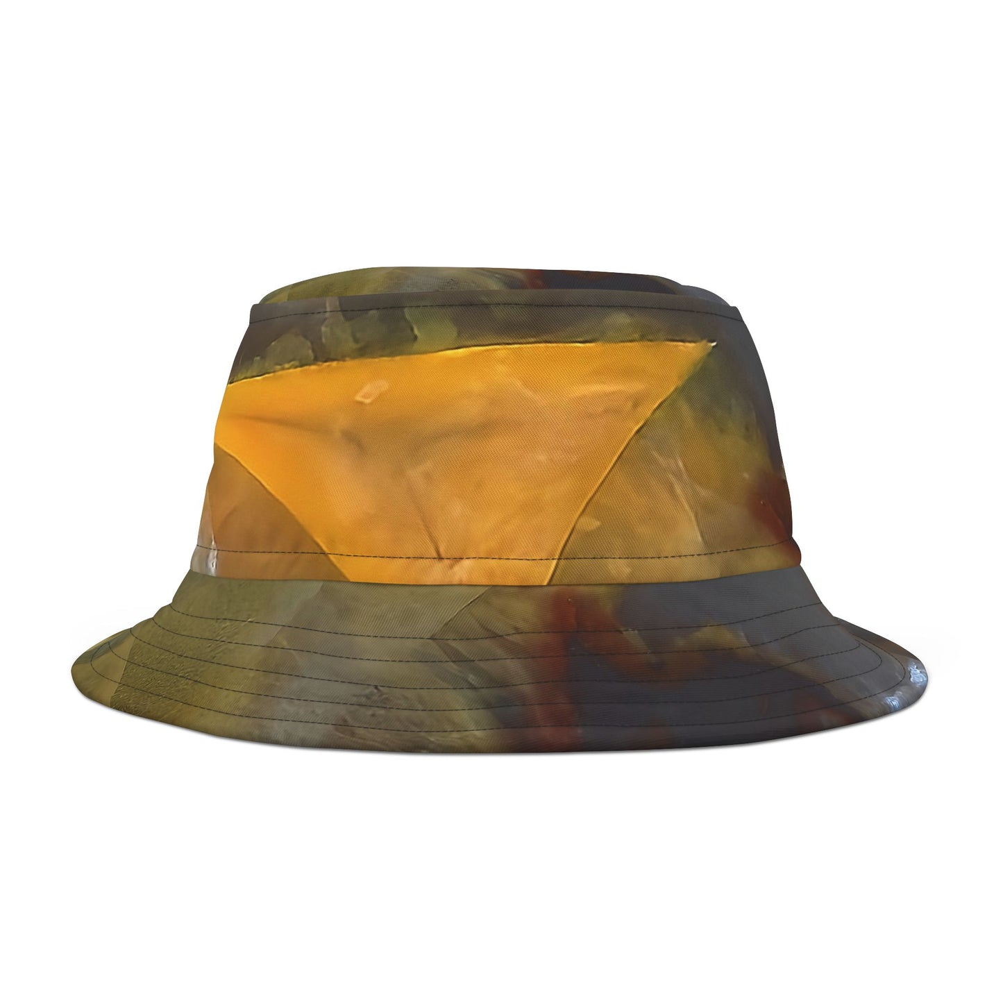 Rock Art-Inspired Floppy Bucket Hat –Timor Agate- Unique Tie-Dye Ish Design