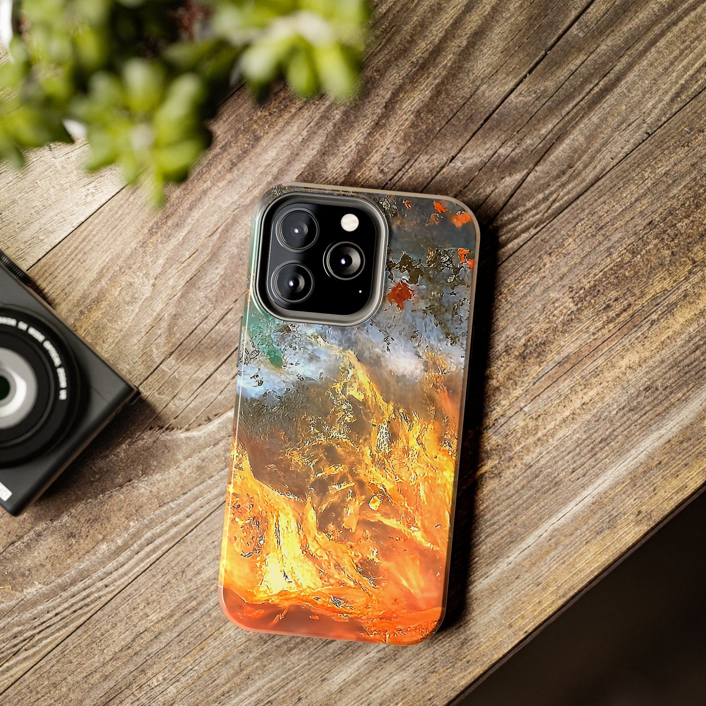 Flame Agate iPhone 13 Tough Phone Case