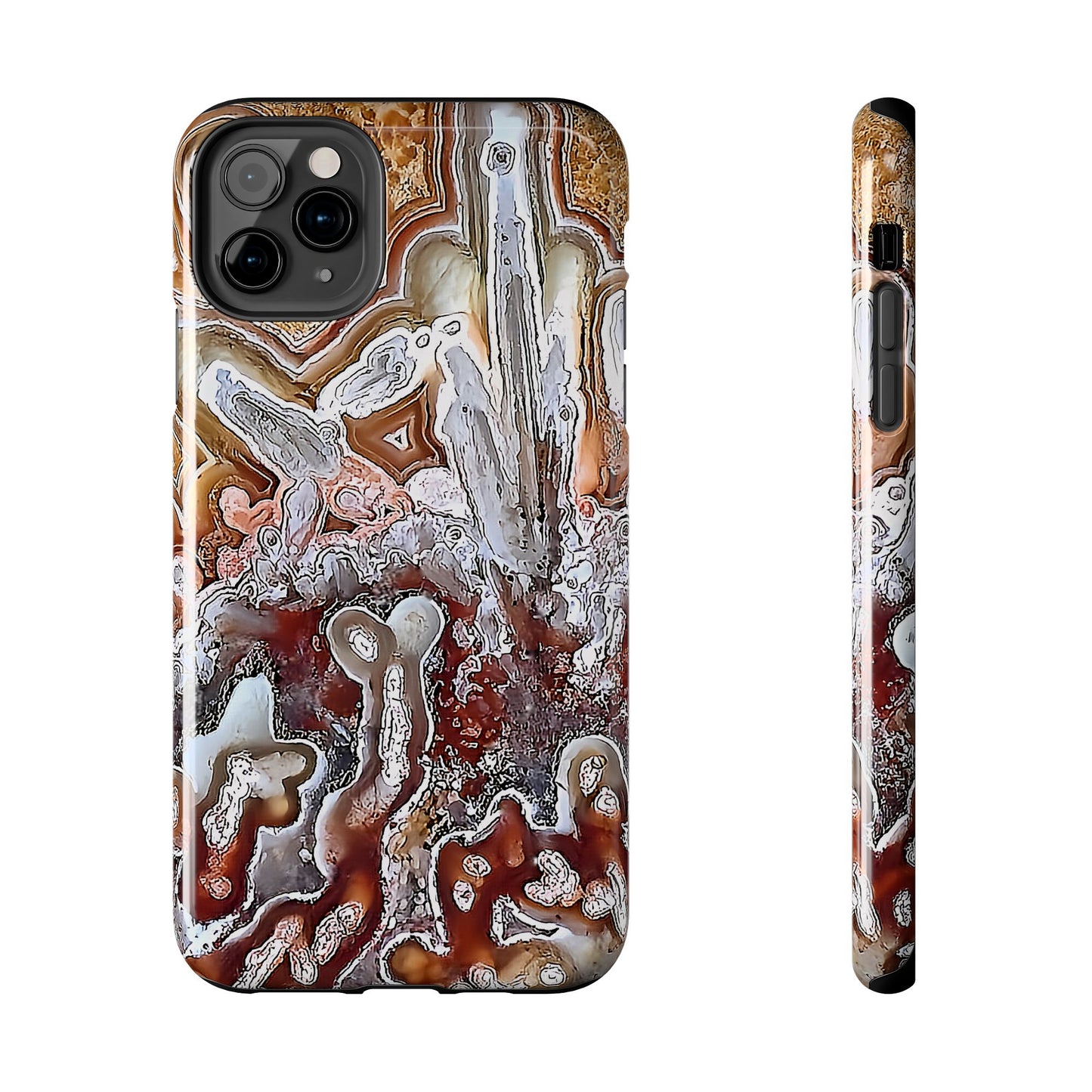 Lacey Agate iPhone 11 Tough Phone Case