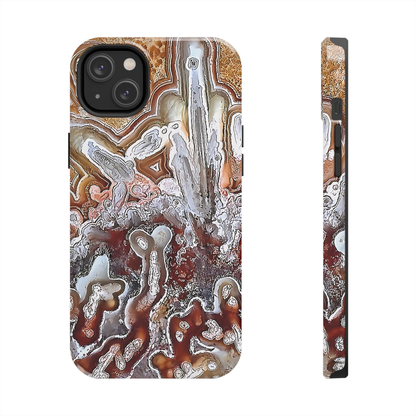 Lacey Agate iPhone 14 Tough Phone Case