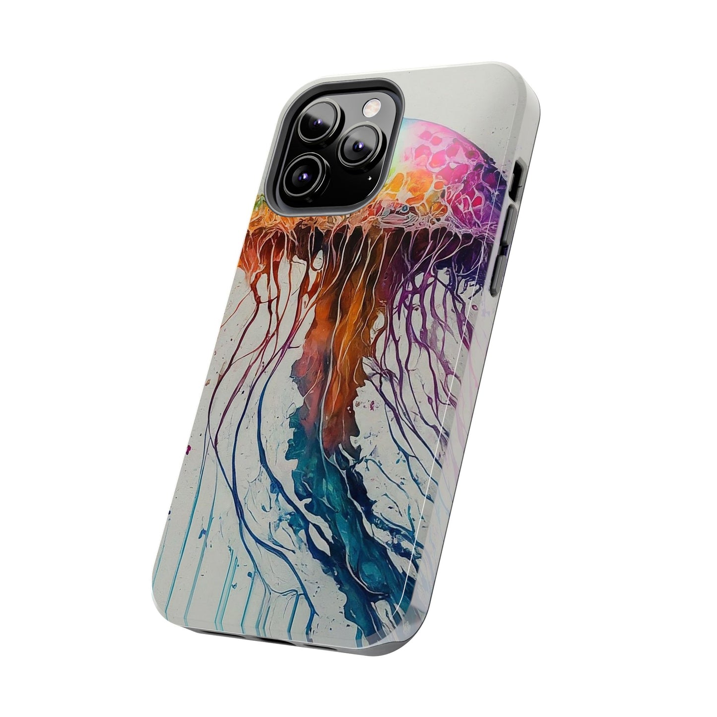 Water Color Jellyfish iPhone 13 Tough Phone Case