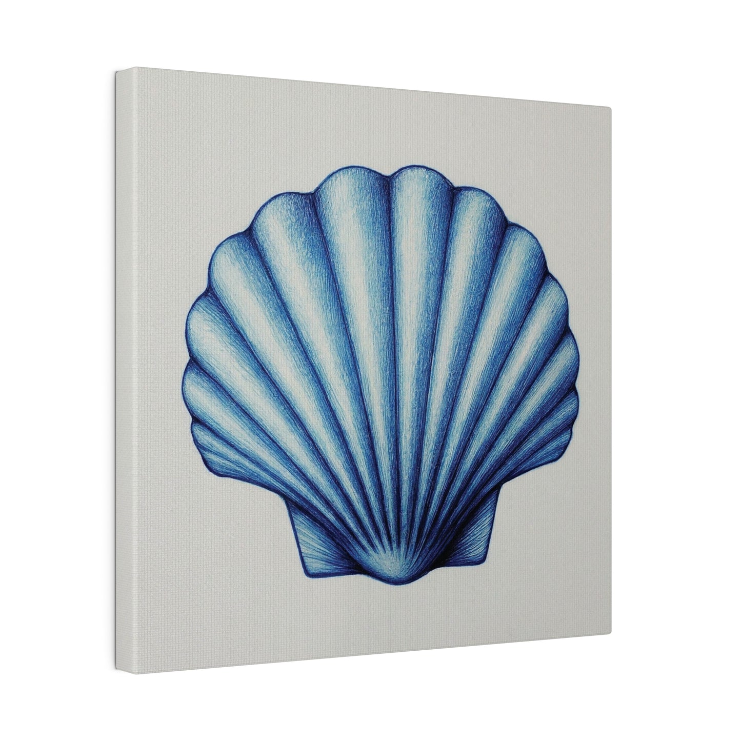 Pectin Seashell Canvas Print Wall Art Décor, Beach Décor