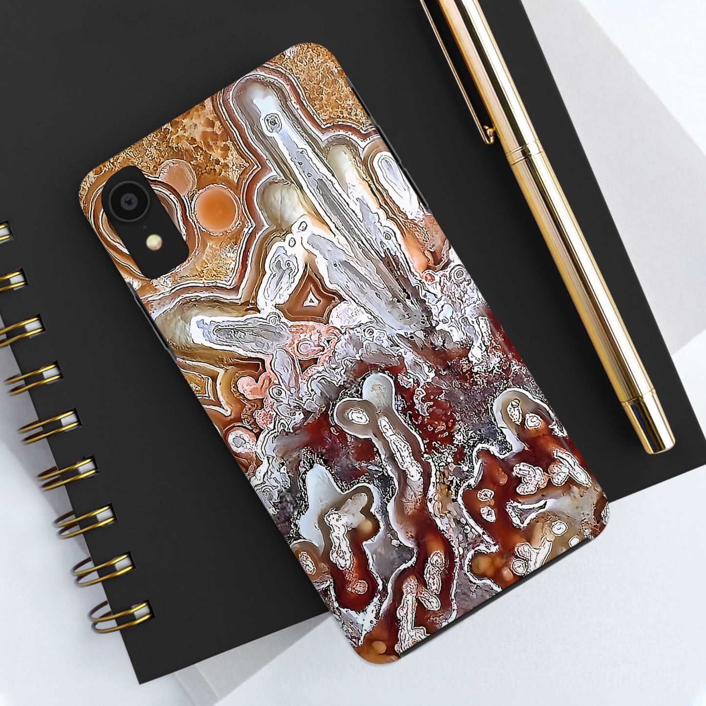 Lacey Agate iPhone X Tough Phone Case