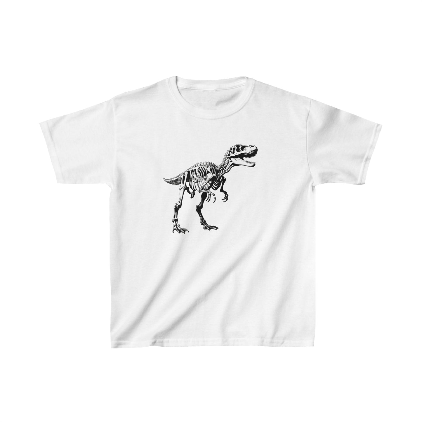 Kids Tyrannosaurus rex Skeleton Dinosaur T-shirt