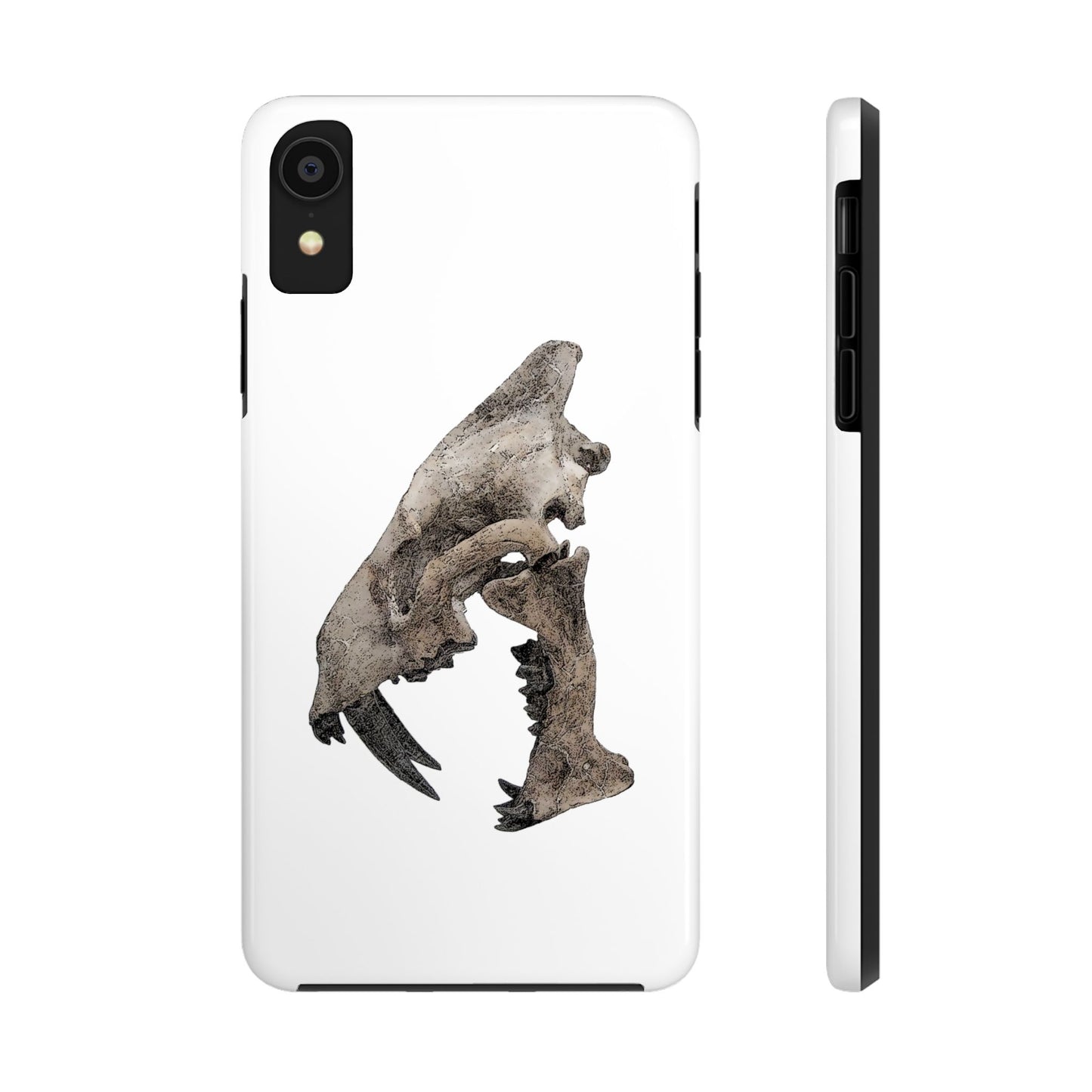 Ink Sketch Saber Cat iPhone X Tough Phone Case