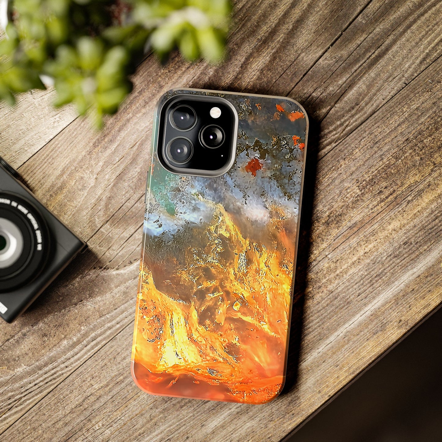 Flame Agate iPhone 13 Tough Phone Case