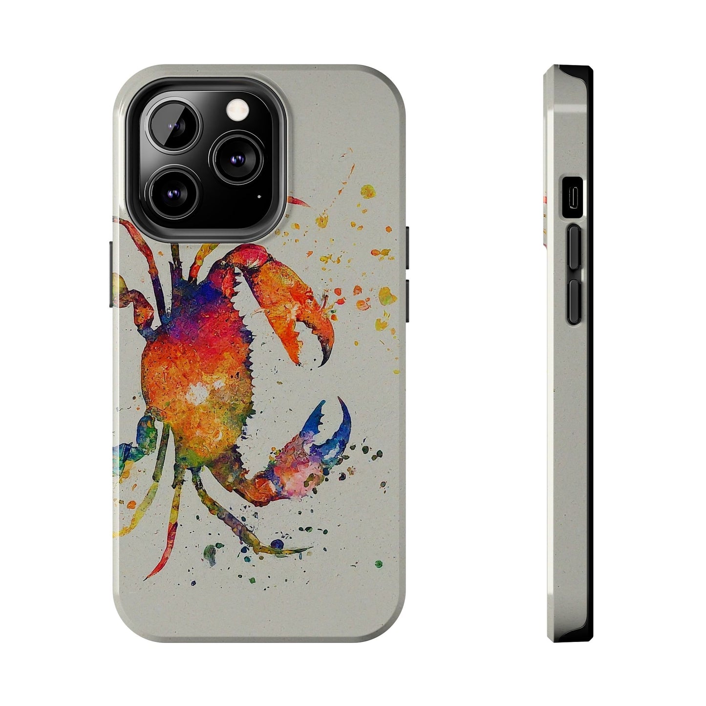 Water Color Crab iPhone 13 Tough Phone Case