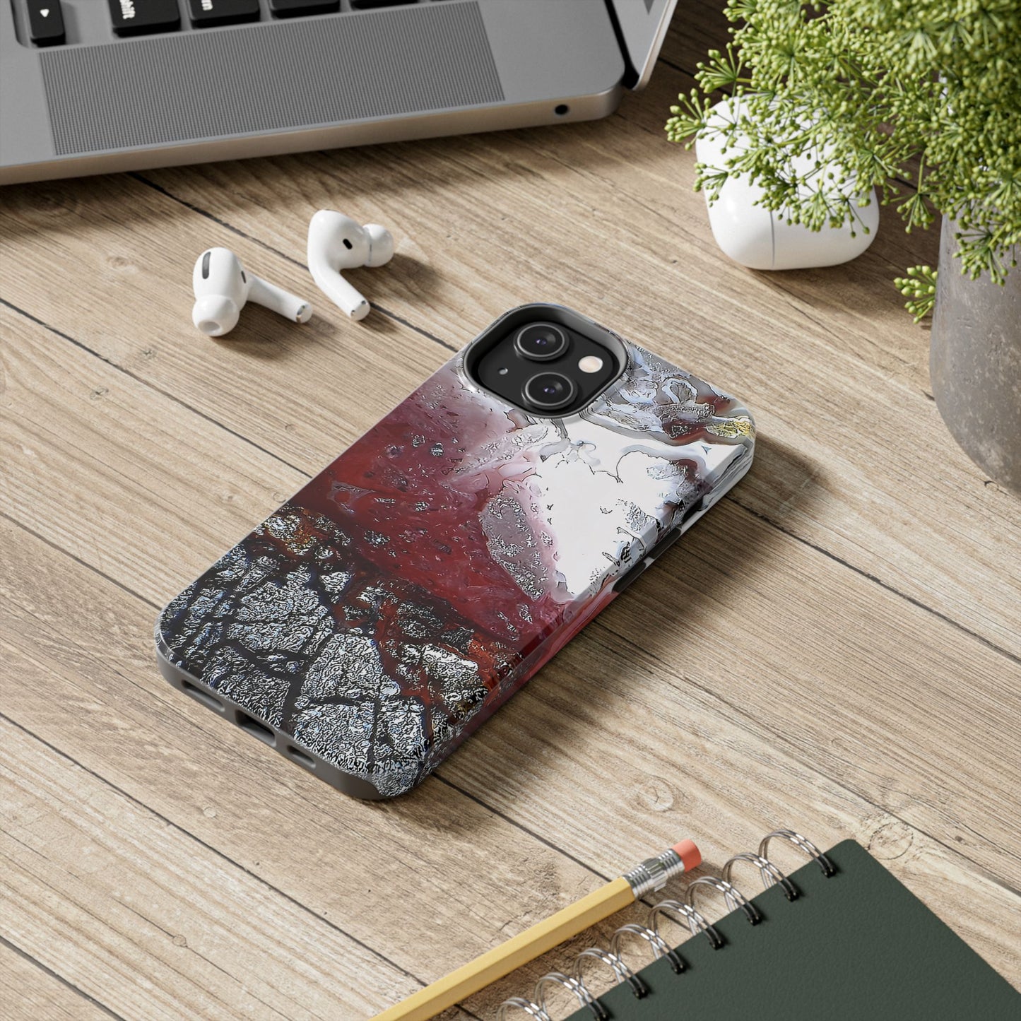 Laguna Lace Agate iPhone 14 Tough Phone Case