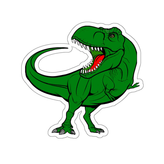 Tyrannosaurus rex -  Green Dinosaur Sticker