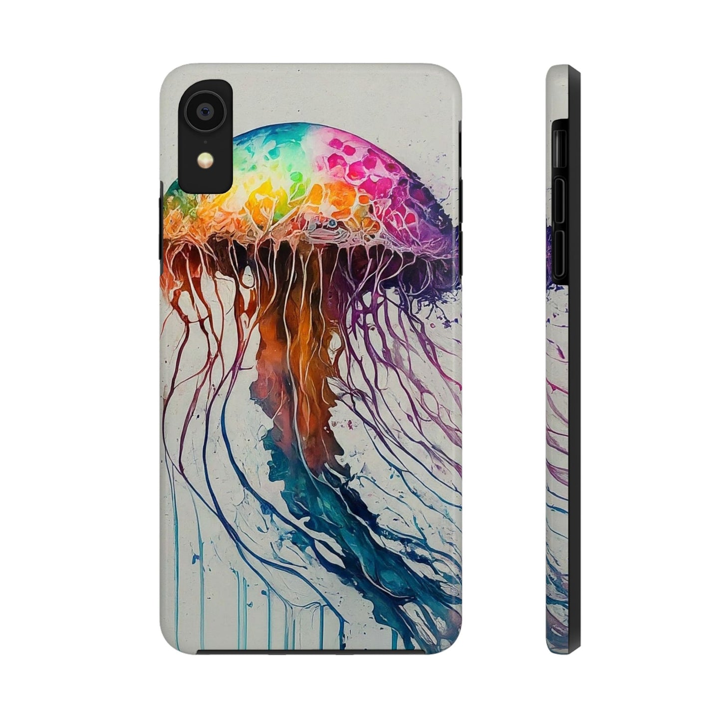 Water Color Jellyfish iPhone X Tough Phone Case