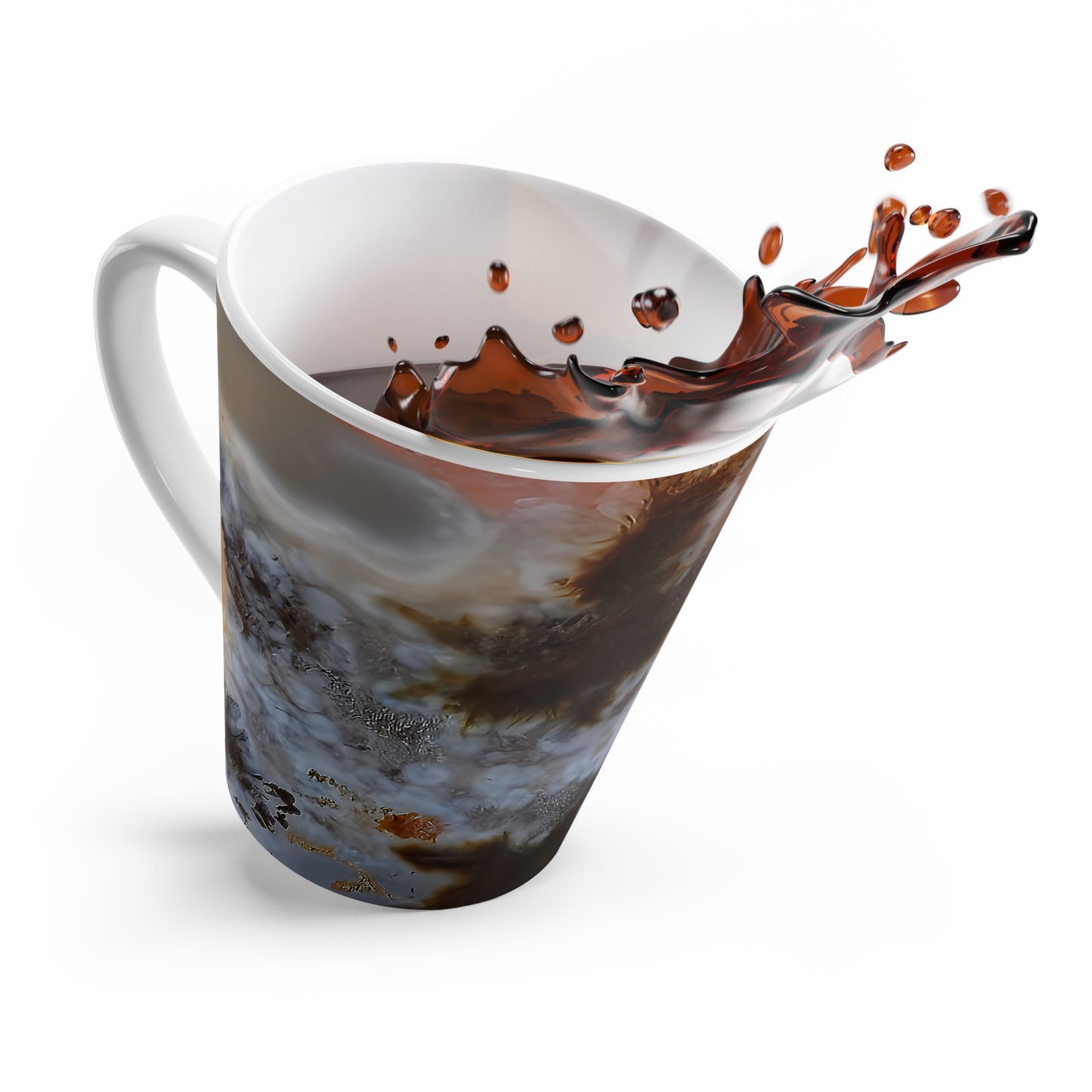 Texas Plume Agate Coffee Cup