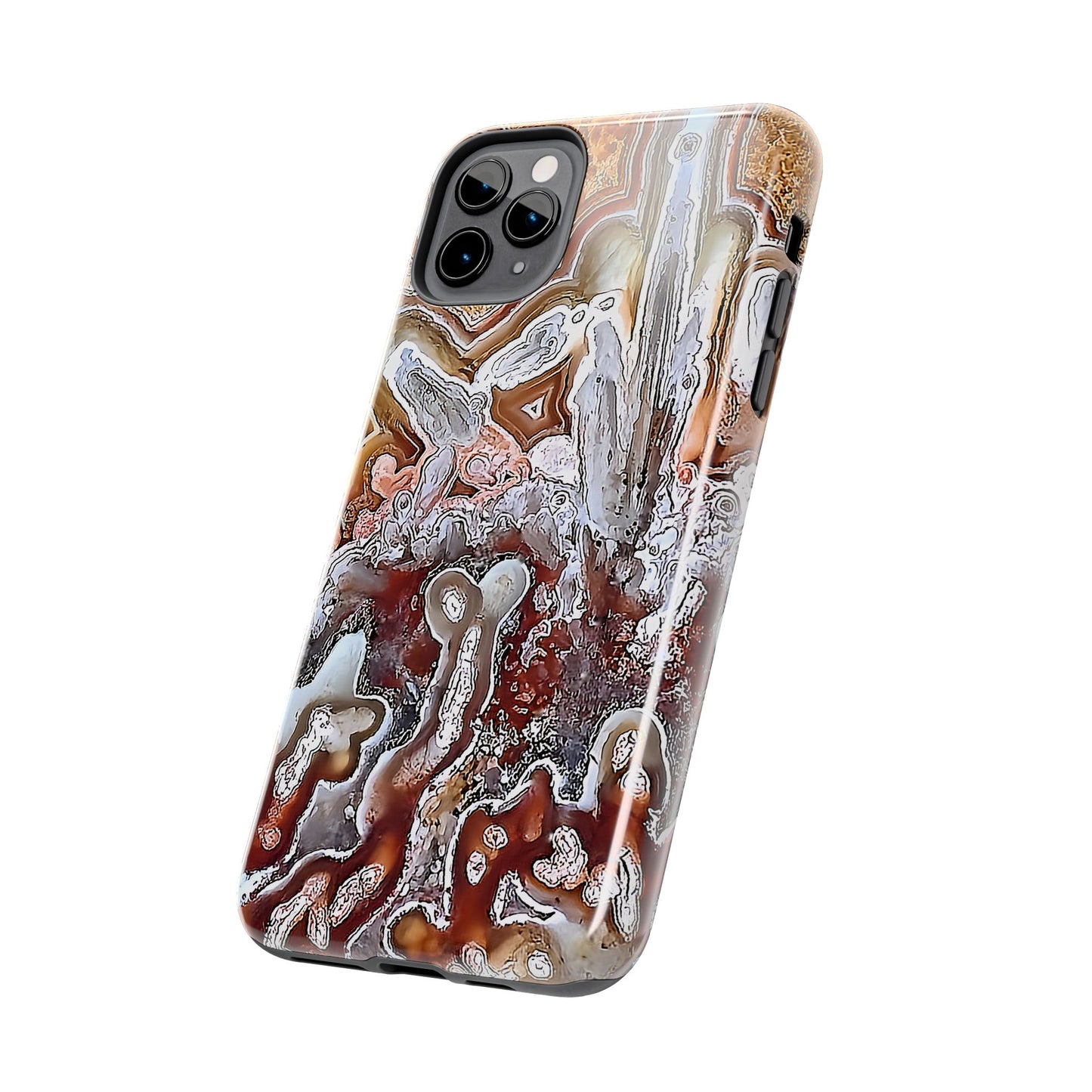 Lacey Agate iPhone 11 Tough Phone Case