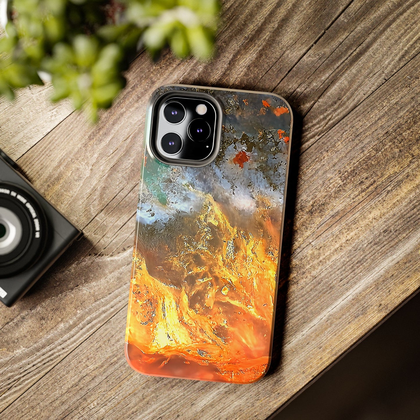 Flame Agate iPhone 12 Tough Phone Case