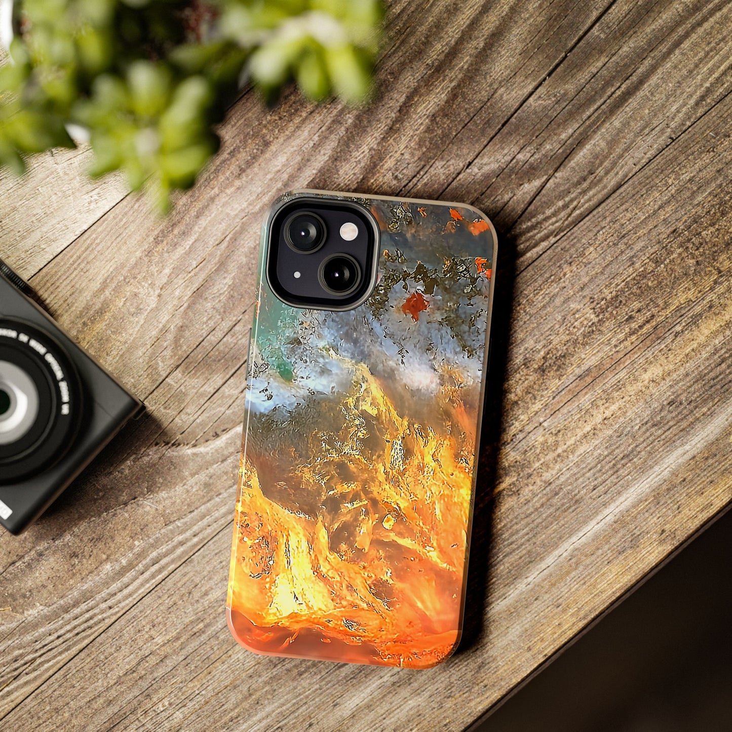 Flame Agate iPhone 13 Tough Phone Case