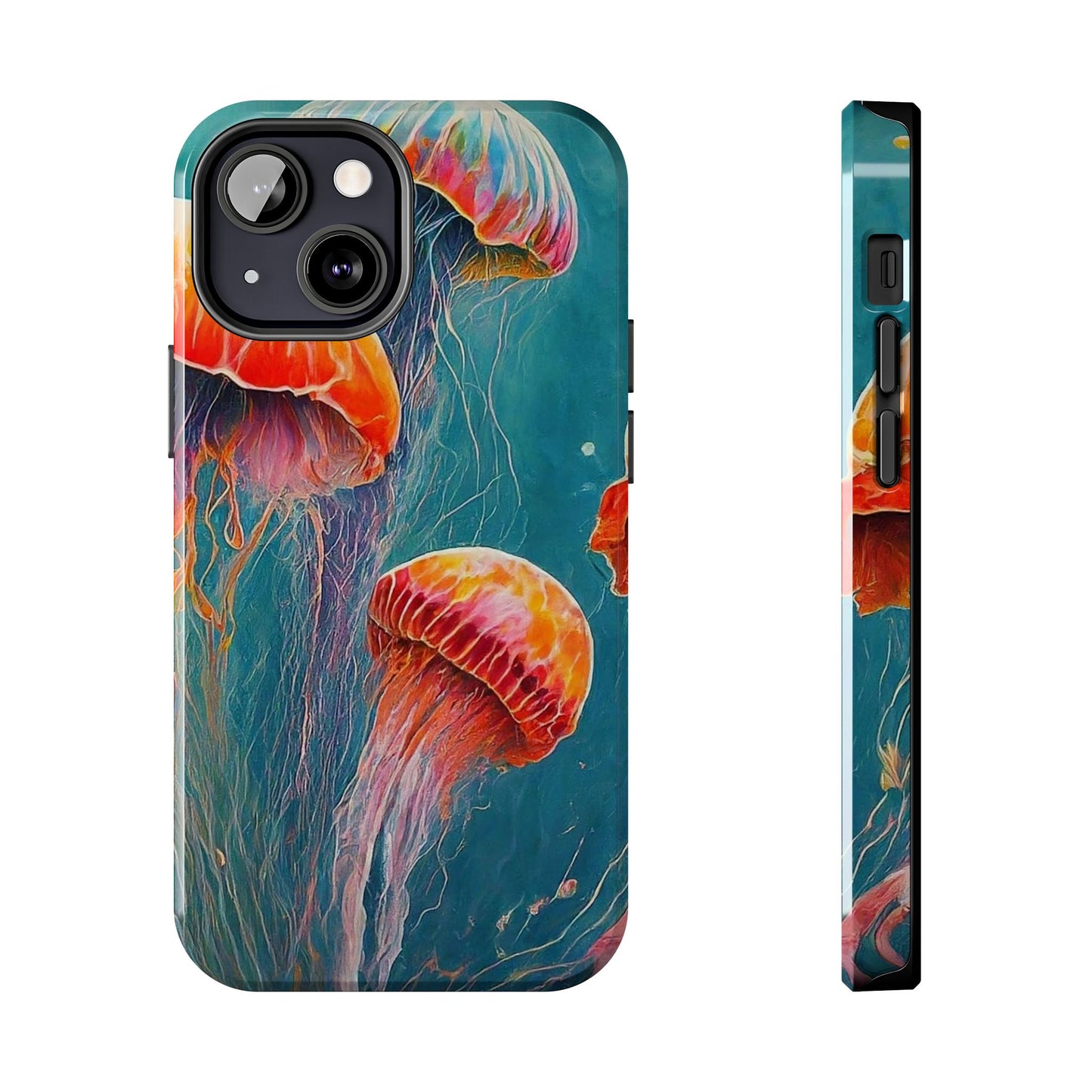 Multi Jellyfish iPhone 13 Tough Phone Case