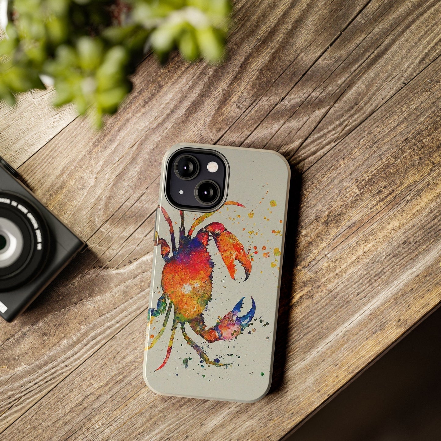 Water Color Crab iPhone 13 Tough Phone Case