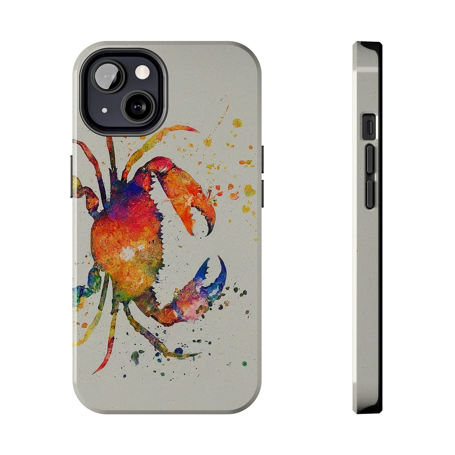 Water Color Crab iPhone 13 Tough Phone Case