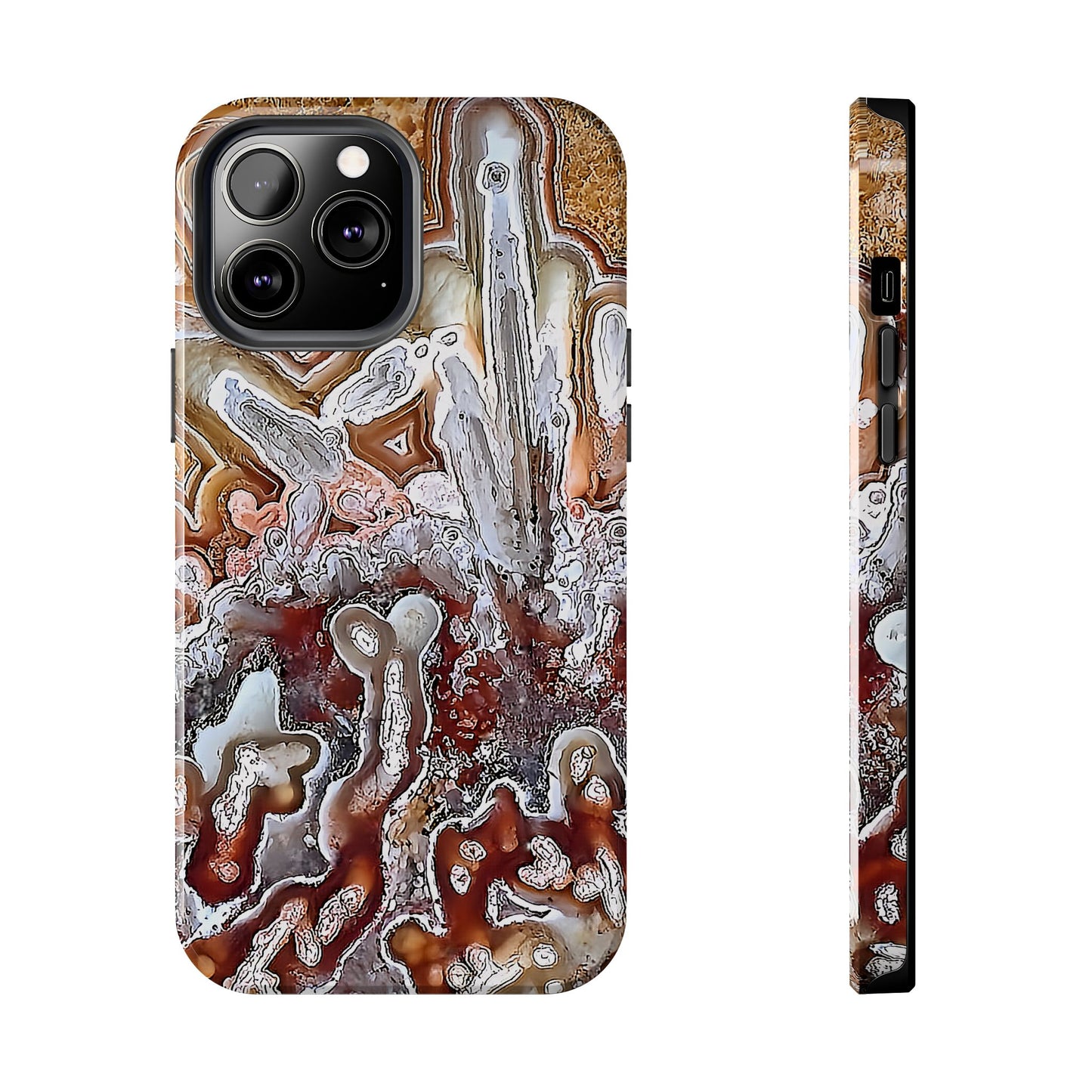 Lacey Agate iPhone 13 Tough Phone Case