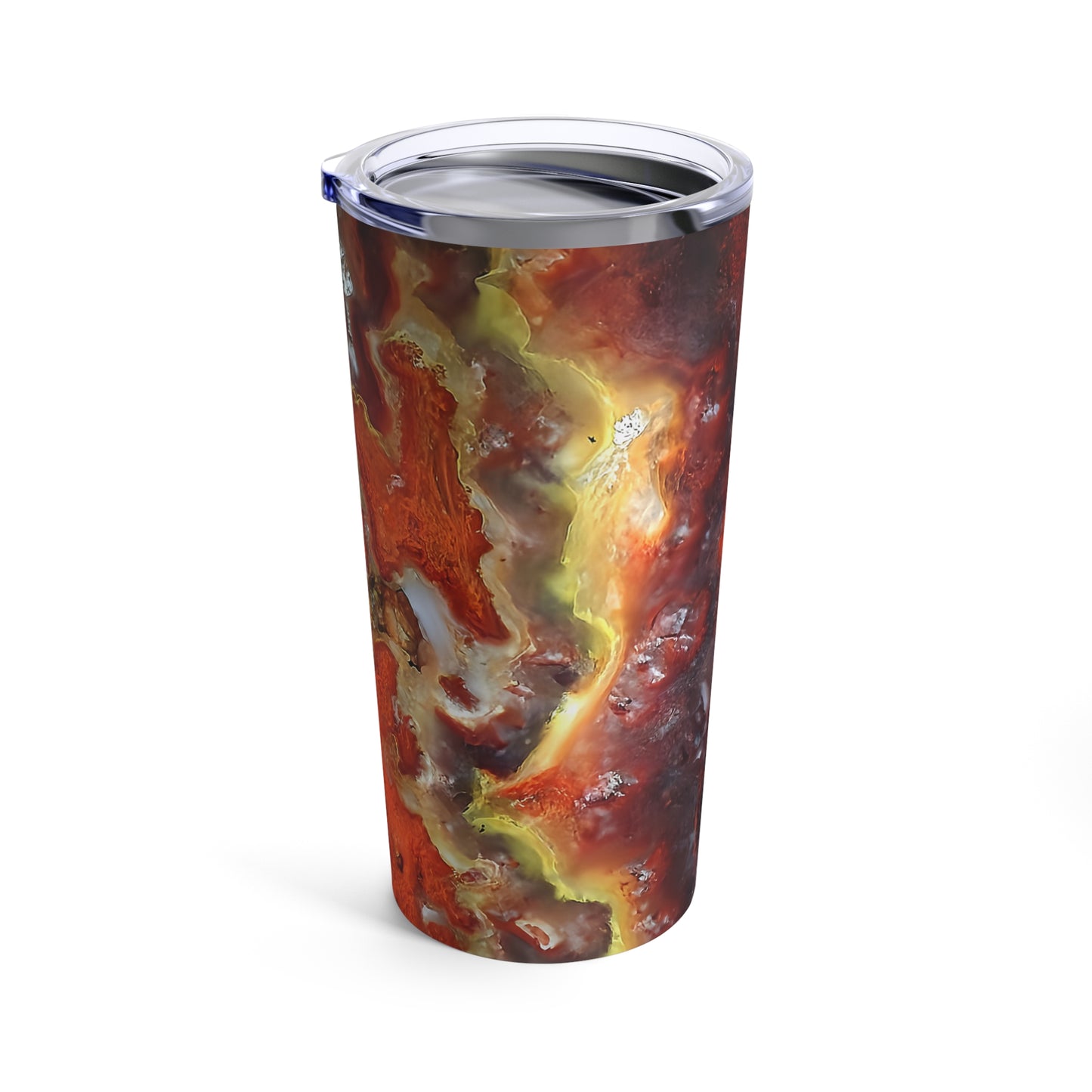 Wildfire Hyalite Bubble Opal Tumbler