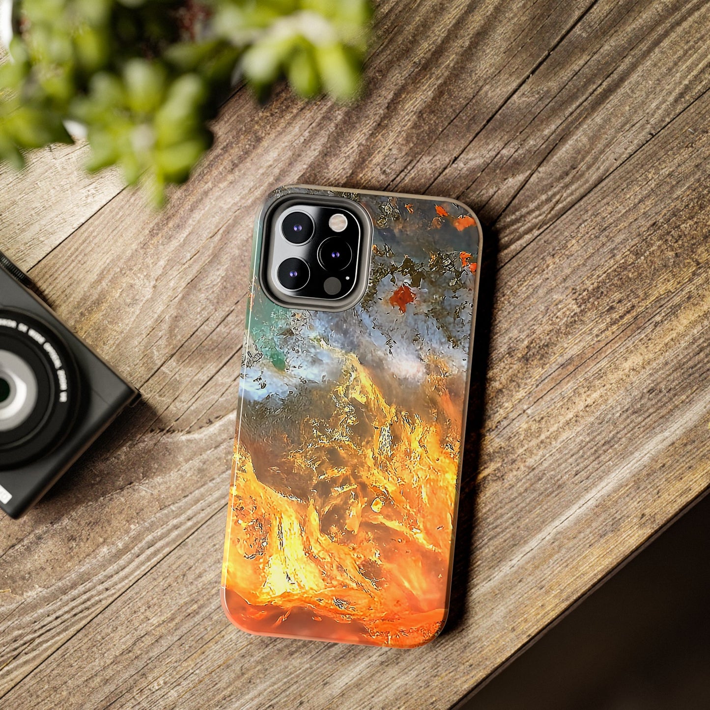 Flame Agate iPhone 12 Tough Phone Case