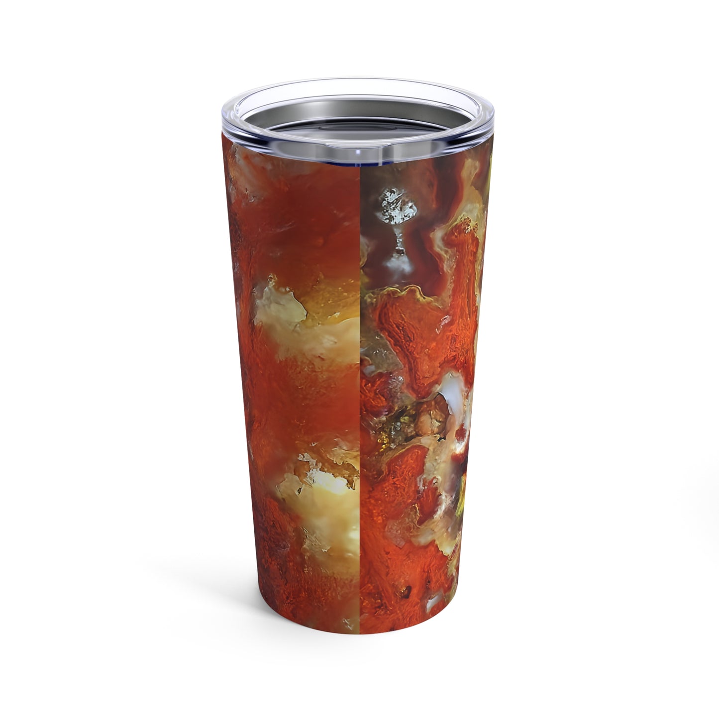 Wildfire Hyalite Bubble Opal Tumbler