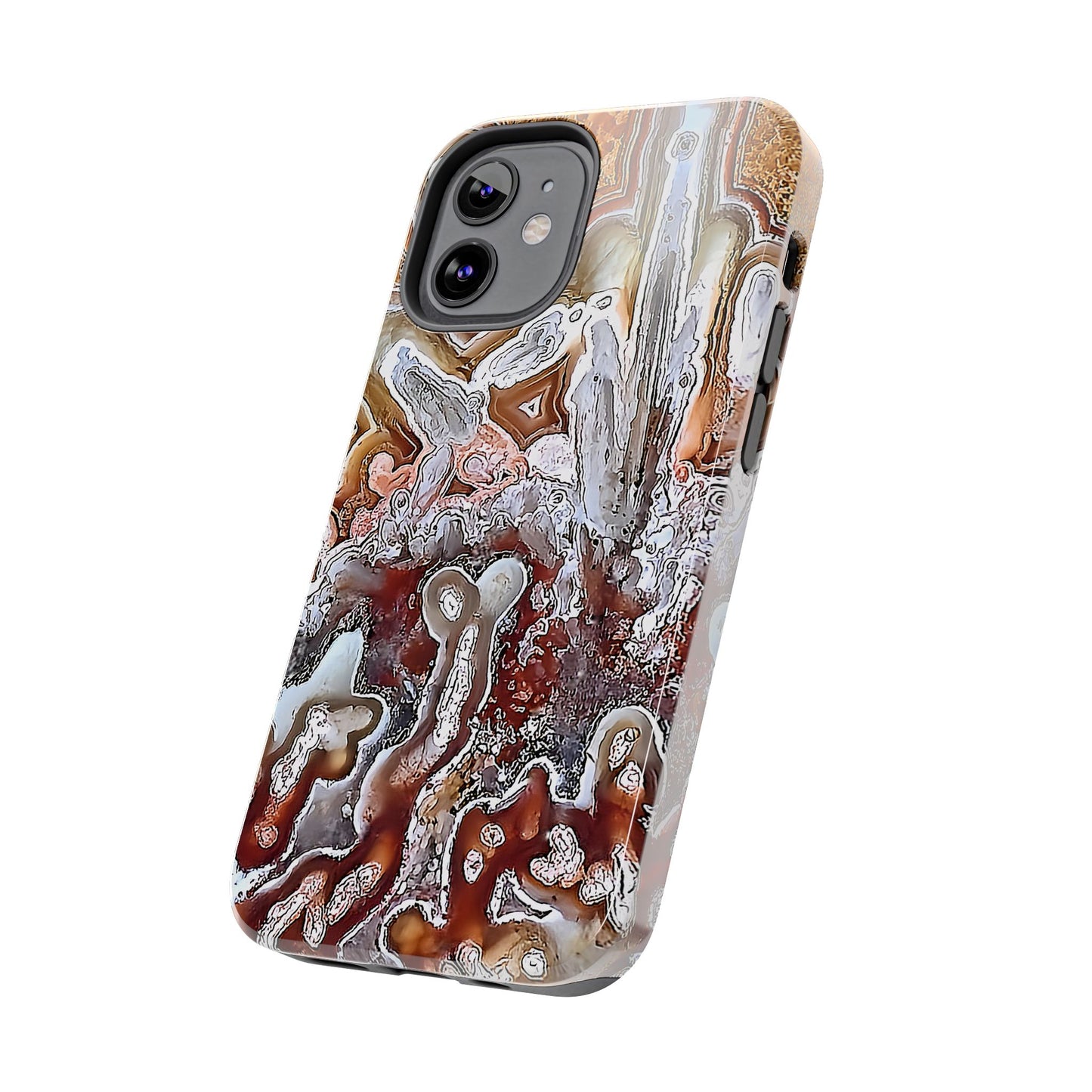 Lacey Agate iPhone 12 Tough Phone Case