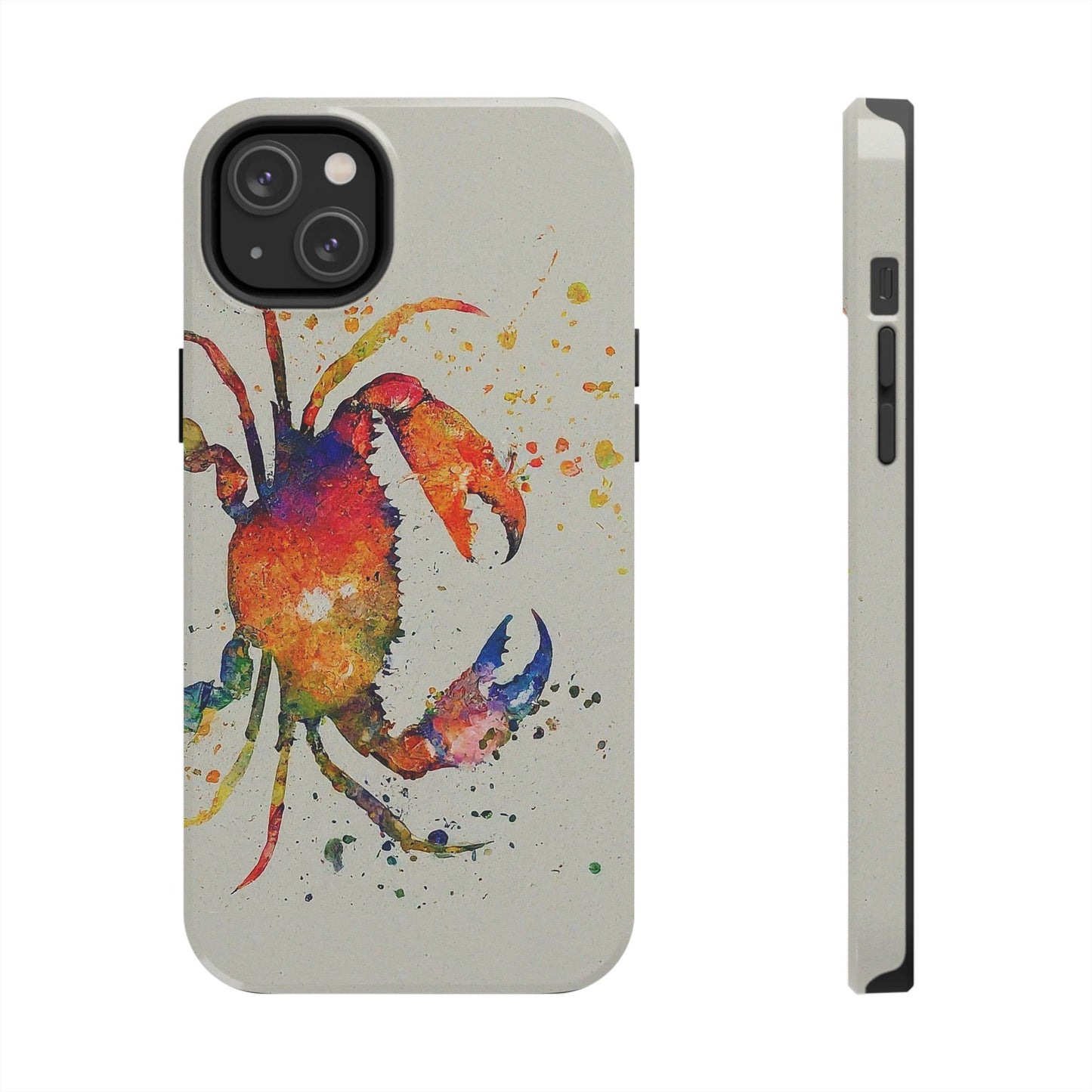 Water Color Crab iPhone 14 Tough Phone Case