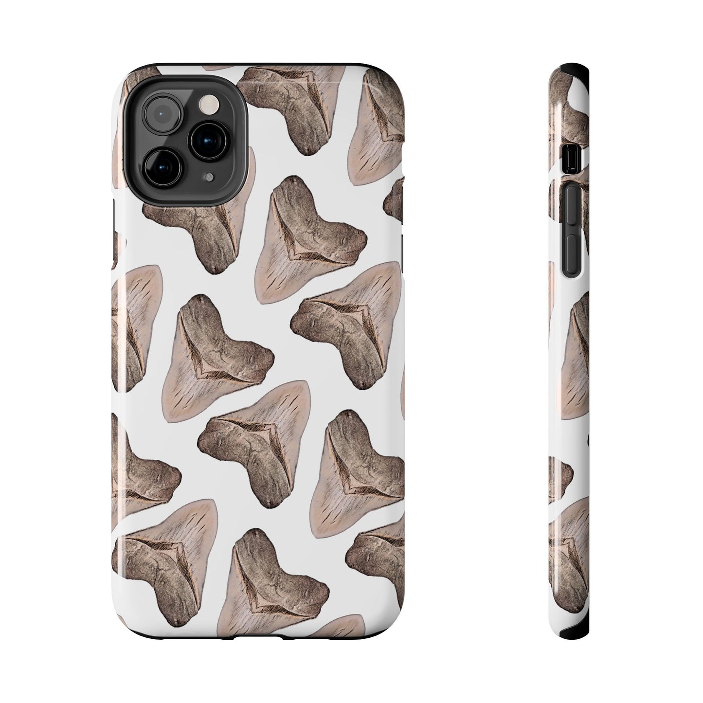 Megalodon Tooth Pattern iPhone 11 Tough Phone Case