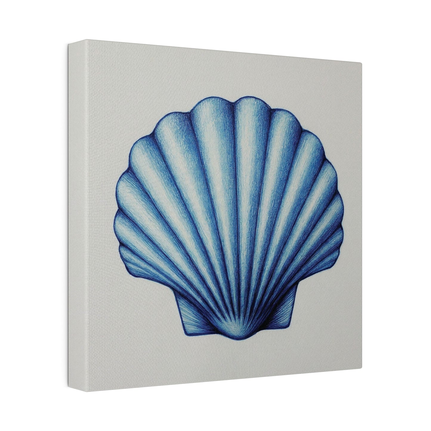 Pectin Seashell Canvas Print Wall Art Décor, Beach Décor