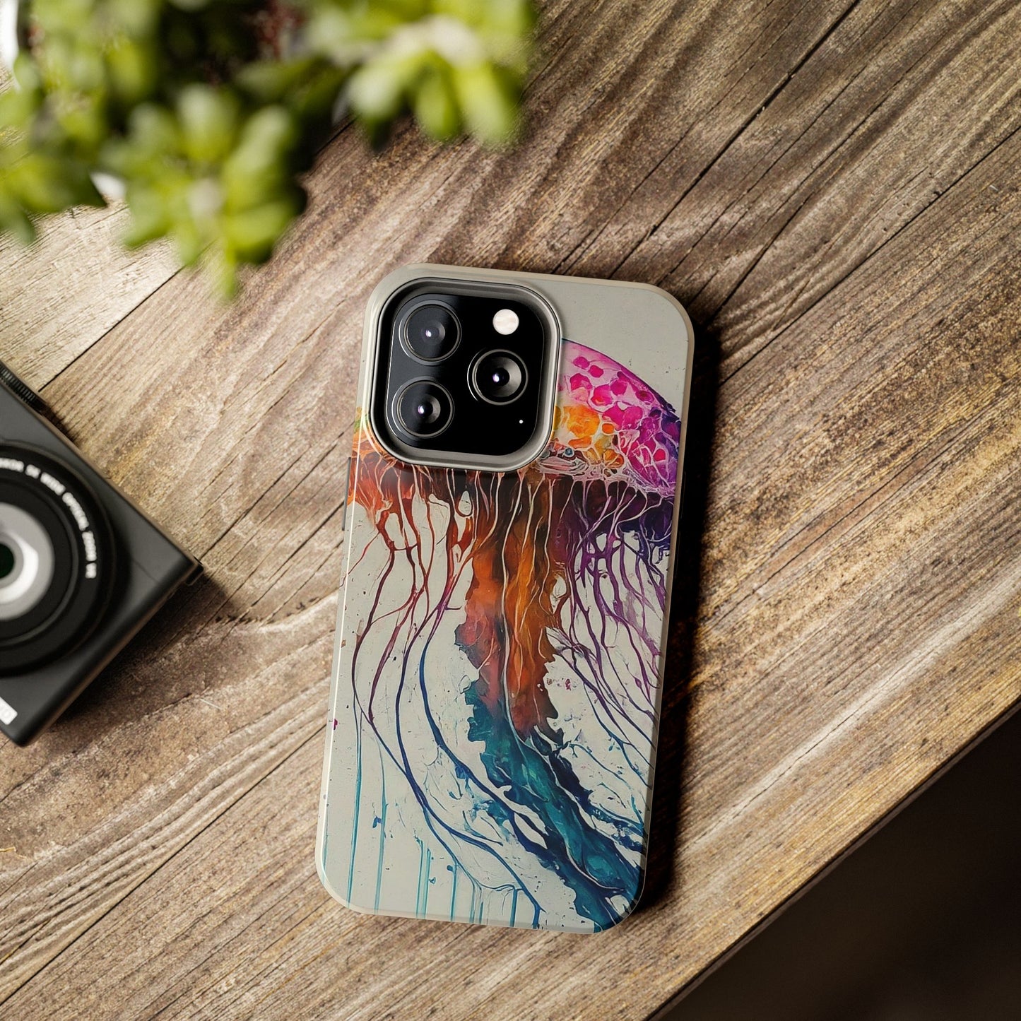 Water Color Jellyfish iPhone 13 Tough Phone Case