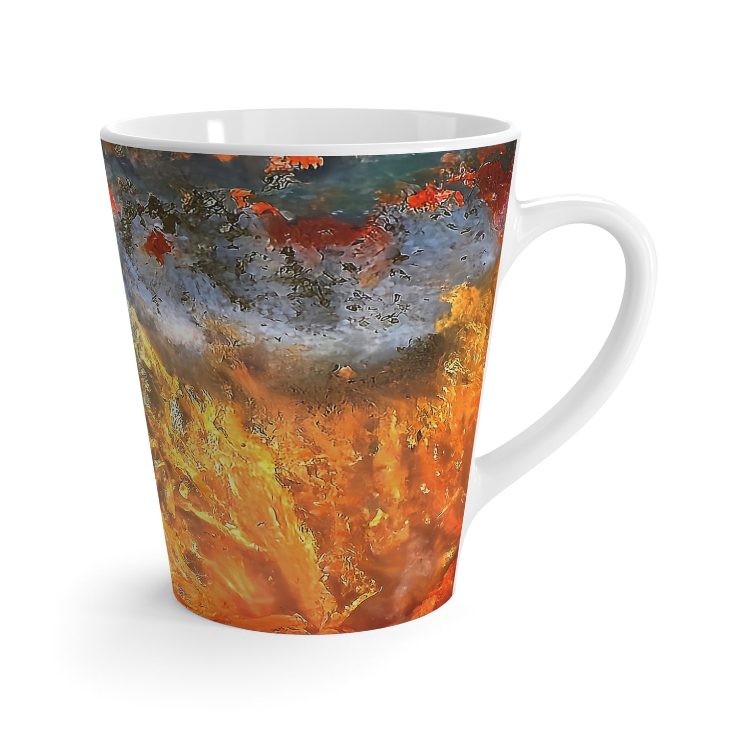 Flame Agate Coffee Cup