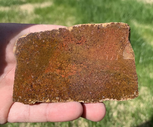 Polished Red Plume Agate from Indonesia, Slab, Slice