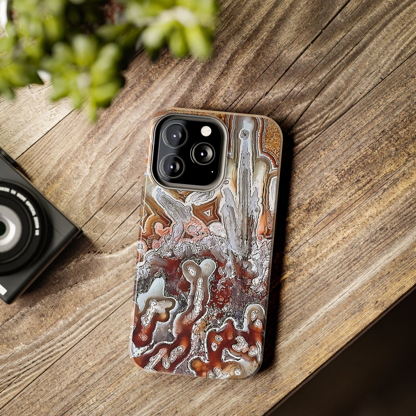 Lacey Agate iPhone 13 Tough Phone Case