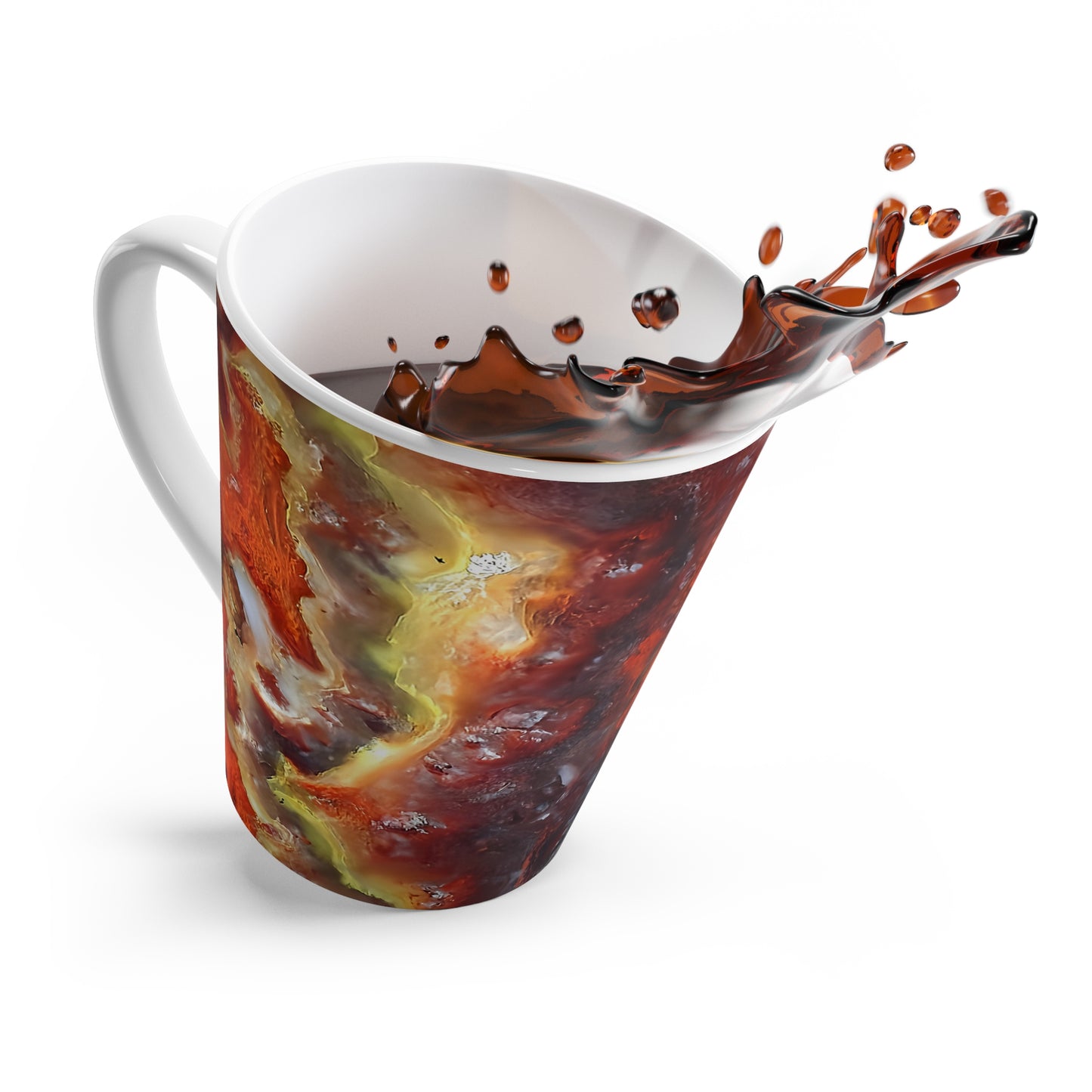 Wildfire Hyalite Bubble Opal Coffee Cup