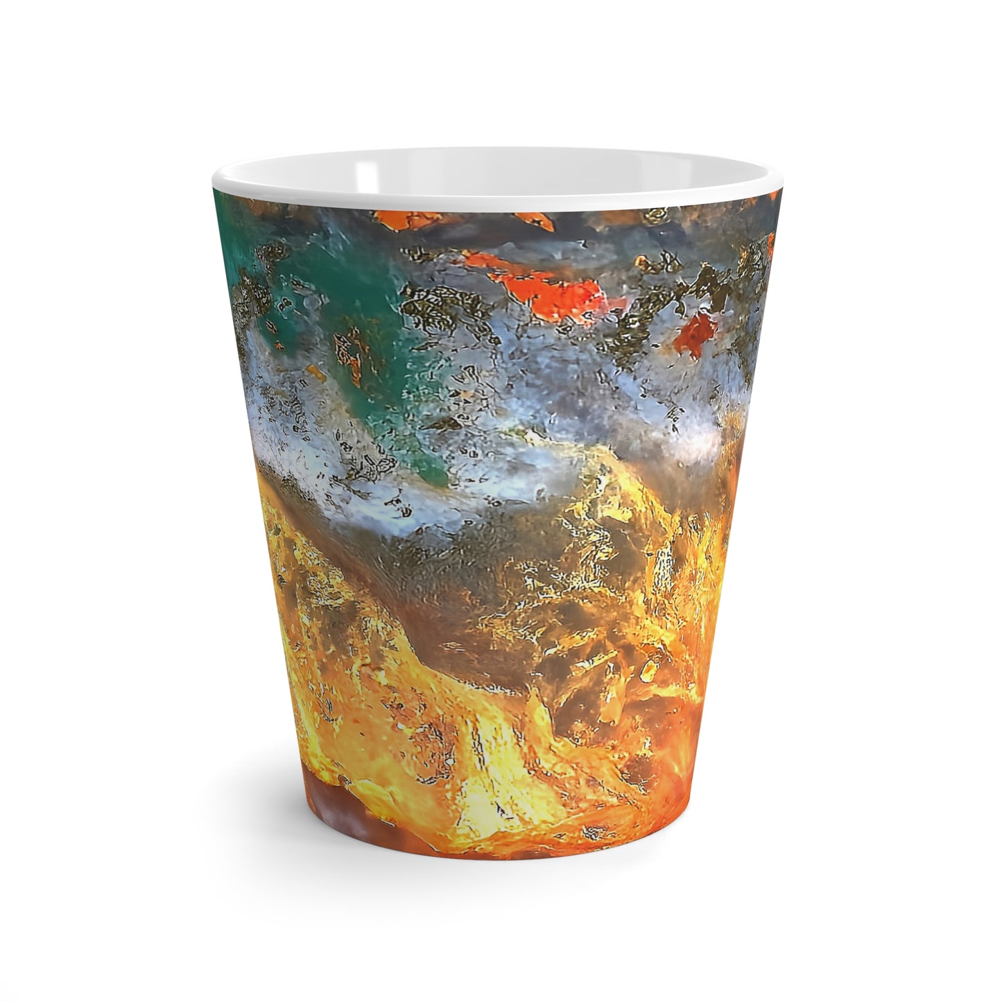 Flame Agate Coffee Cup