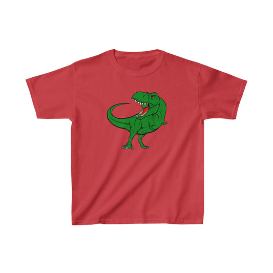 Kids Green Trex Dinosaur Tshirt