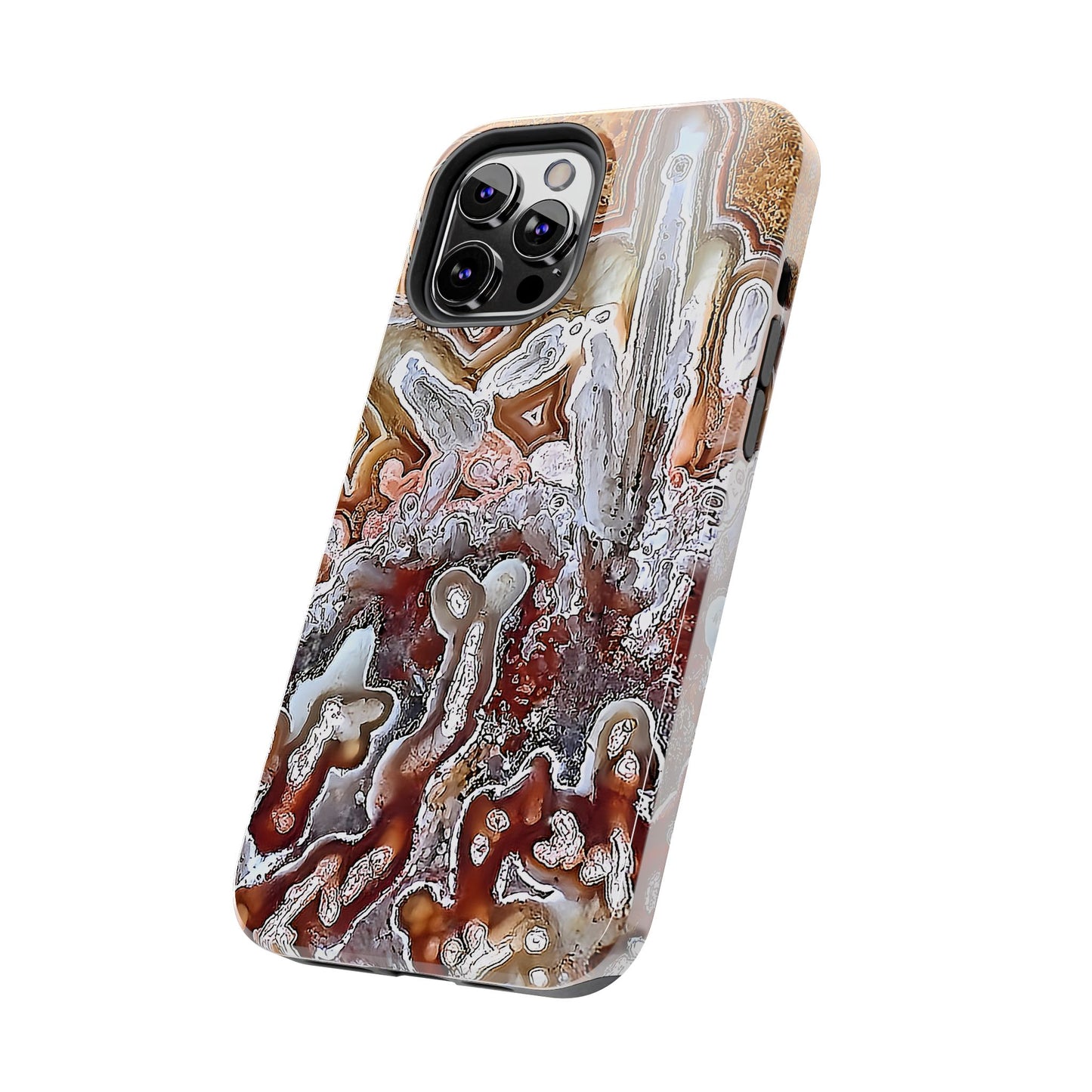 Lacey Agate iPhone 12 Tough Phone Case