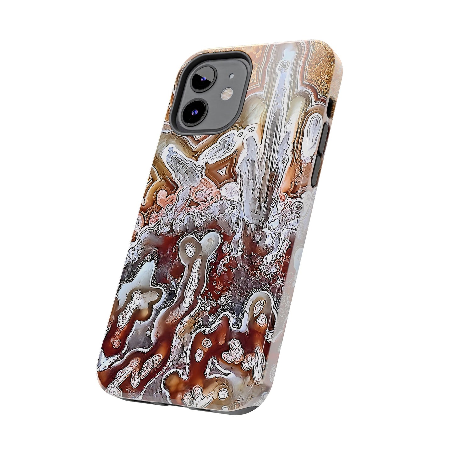 Lacey Agate iPhone 12 Tough Phone Case