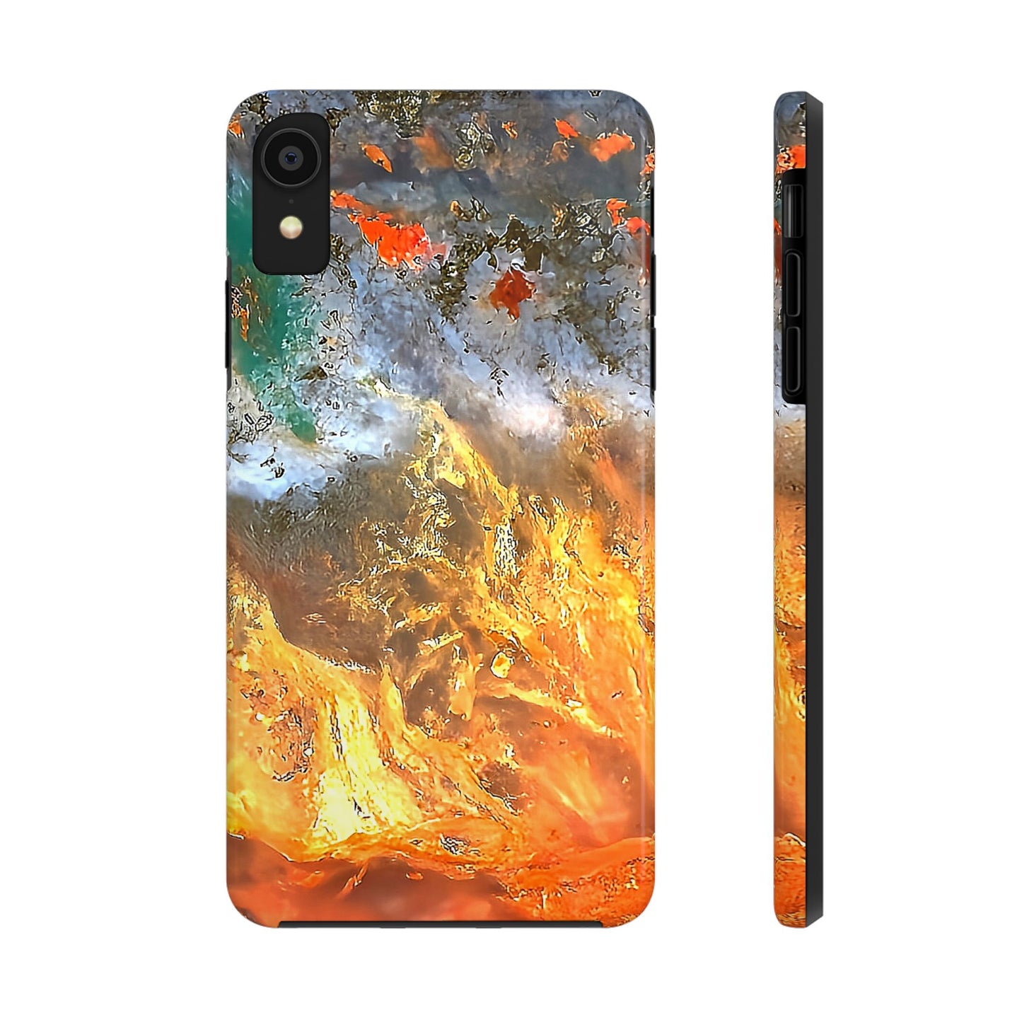 Flame Agate iPhone X Tough Phone Case