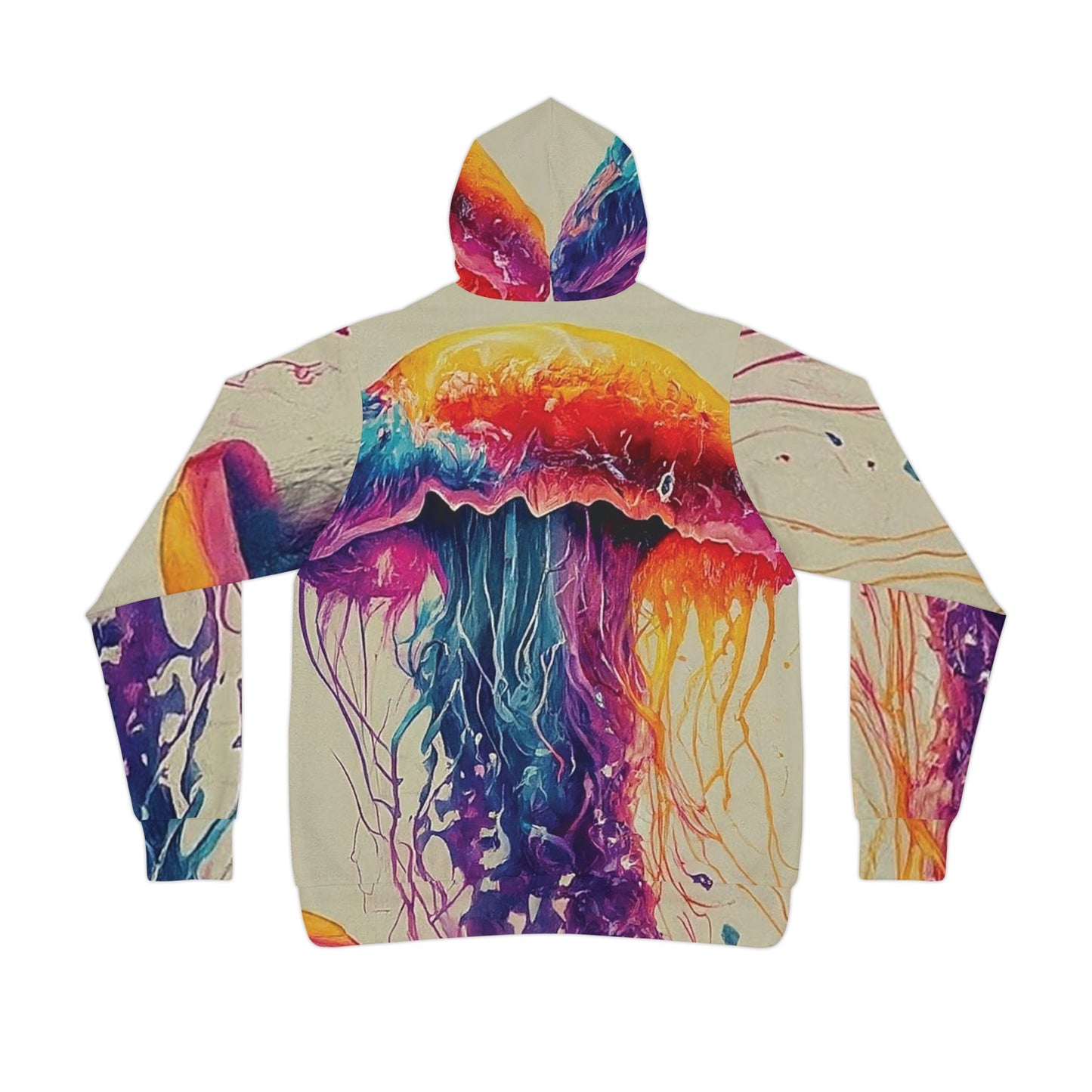 Copy of Colorful Unisex Watercolor Jellyfish Beach Art Hoodie