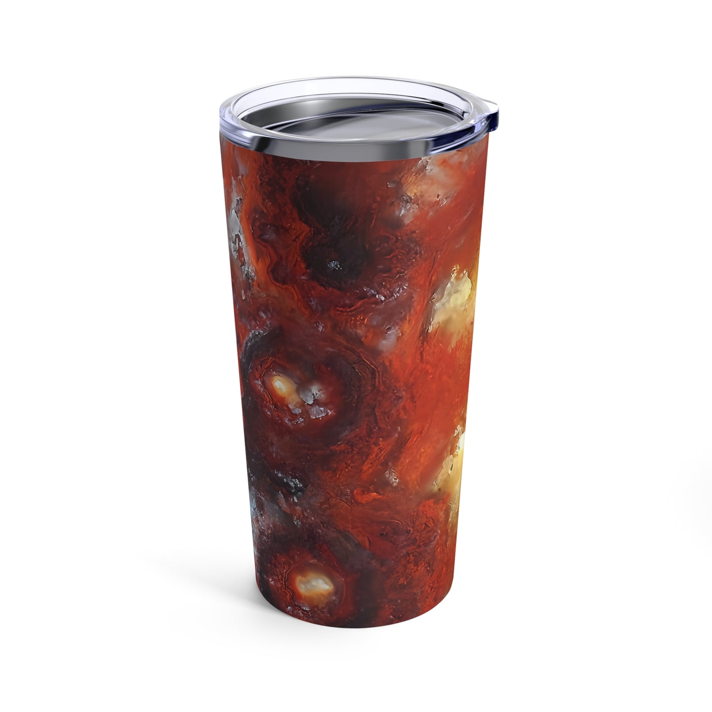 Wildfire Hyalite Bubble Opal Tumbler