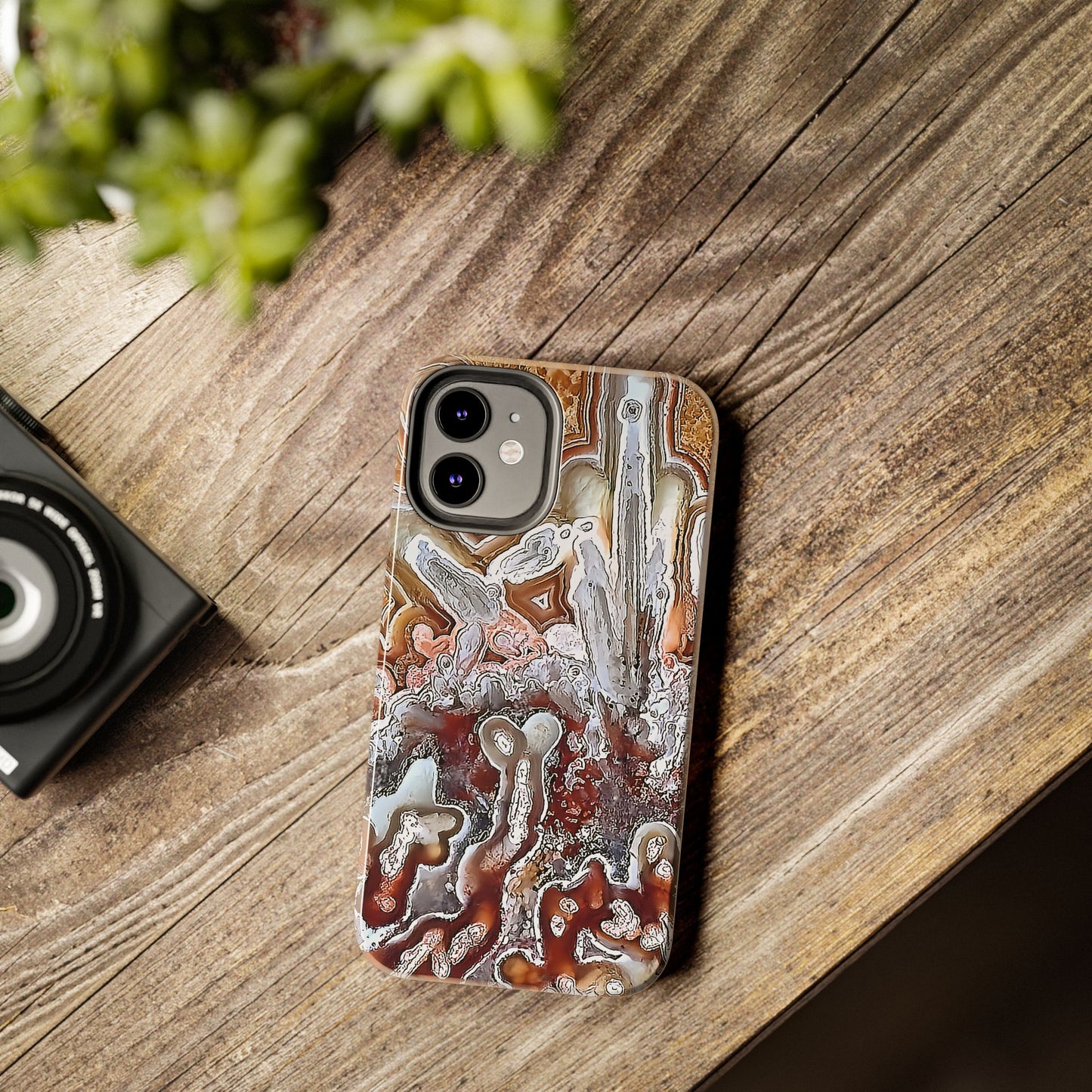 Lacey Agate iPhone 12 Tough Phone Case