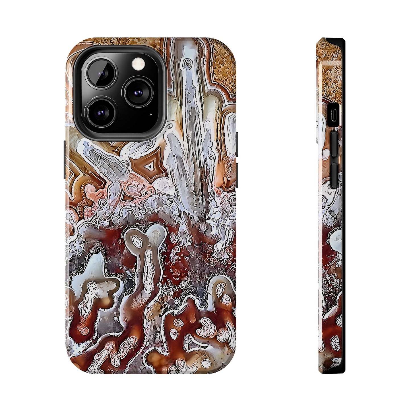 Lacey Agate iPhone 13 Tough Phone Case